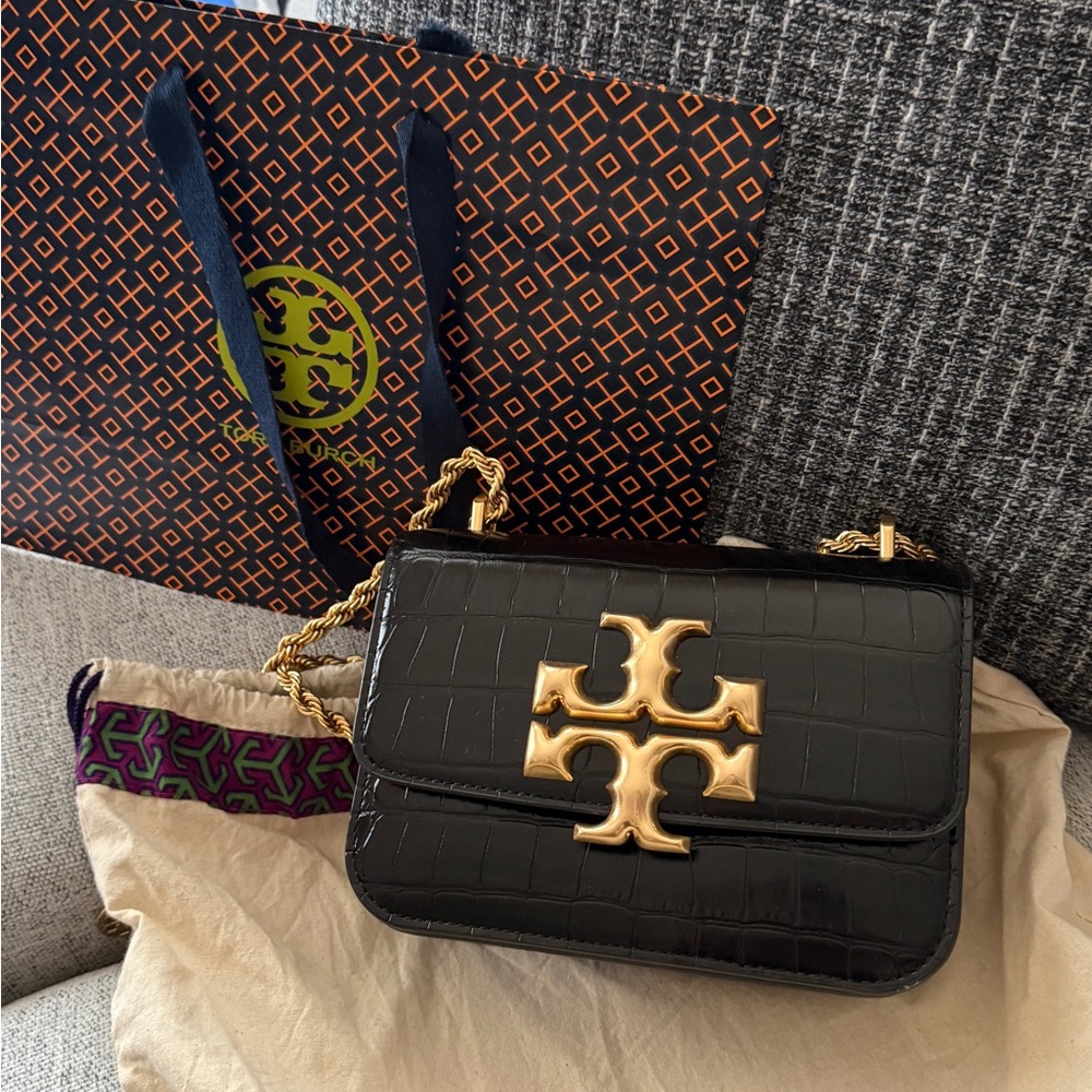Tory Burch Croc embossed Eleanor
